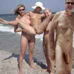 True nudist and milf flashing cock on the beach